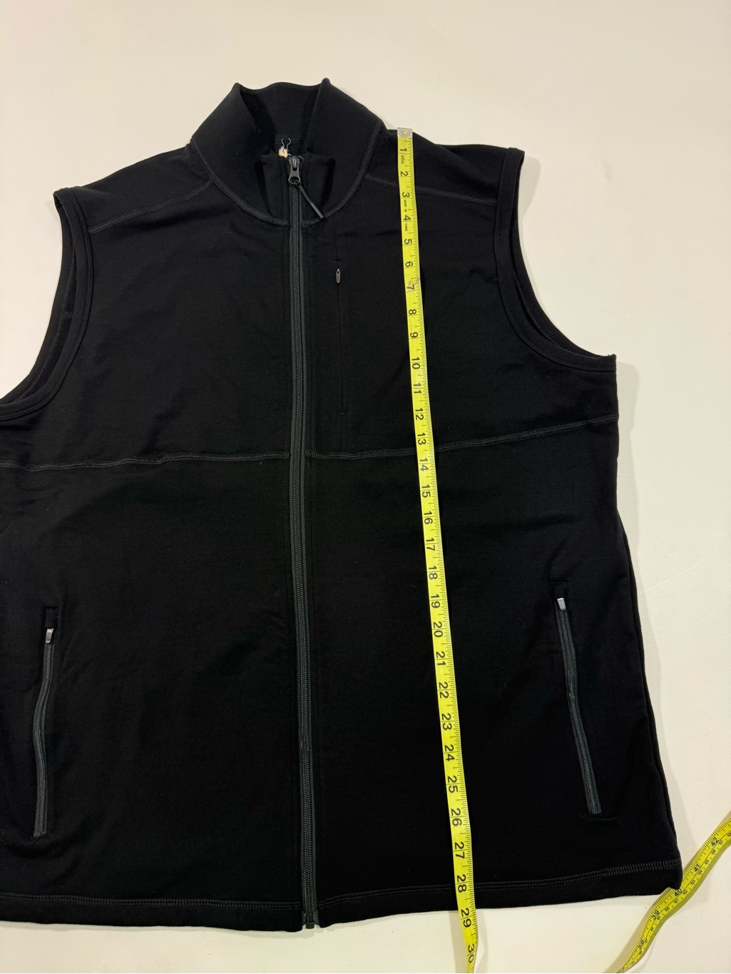 Woolx Mens New York Full Zip Vest Black — image 5 of 5